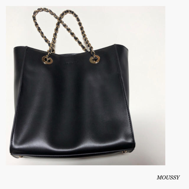 moussy(マウジー)のSALE😻美品/MOUSSY/PUレザーチェーンバッグ レディースのバッグ(ハンドバッグ)の商品写真