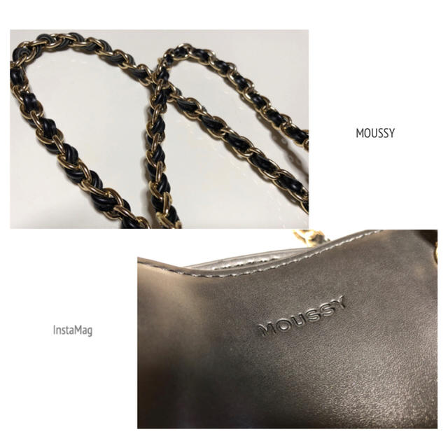 moussy(マウジー)のSALE😻美品/MOUSSY/PUレザーチェーンバッグ レディースのバッグ(ハンドバッグ)の商品写真