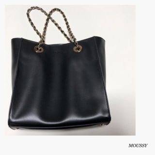 マウジー(moussy)のSALE😻美品/MOUSSY/PUレザーチェーンバッグ(ハンドバッグ)