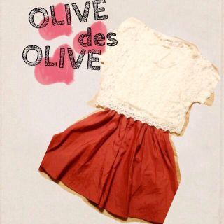 オリーブデオリーブ(OLIVEdesOLIVE)の2点セット OLIVEdesOLIVE(ひざ丈ワンピース)