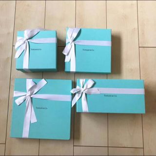 ティファニー(Tiffany & Co.)の【正規品！リボン付！】Tiffany ブルー ボックス ホワイト リボン 正規品(ショップ袋)