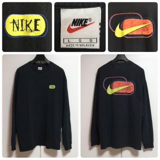 ナイキ(NIKE)のビッグシルエット☆90’s☆ヴィンテージ☆スウォッシュ☆ナイキ ロンT Lサイズ(Tシャツ/カットソー(七分/長袖))