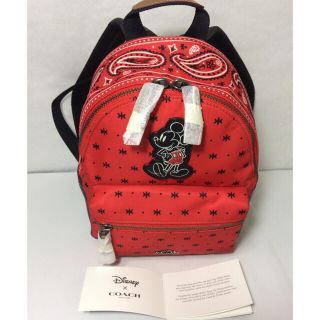 コーチ(COACH)のひなたぼっこ様専用 新品★レア ！COACH コーチ× ミッキー 正規店購入★(リュック/バックパック)