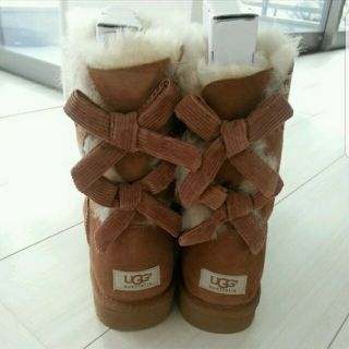 アグ(UGG)のなしもん様専用★UGG★ベイリーボウ【US9/JP26cm】チェスナット☆リボン(ブーツ)