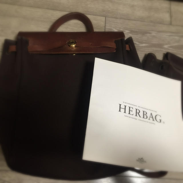 正規品! Hermes - HERMES エールライン リュック カナデ付 リュック