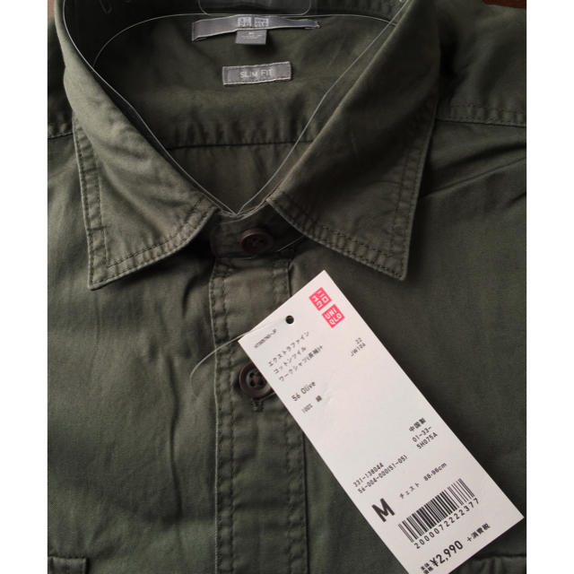 UNIQLO - UNIQLO コットンツイルワークシャツ SIZE:Mの通販 by MONI's