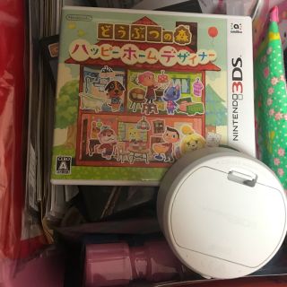 ニンテンドウ(任天堂)のどうぶつの森☆ハッピーホームデザイナー☆ライターセット(携帯用ゲームソフト)