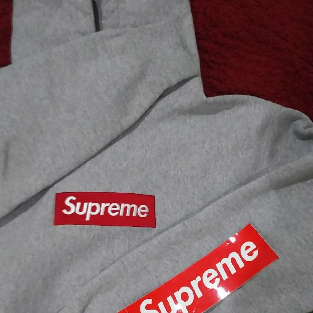 supremeボックスロゴパーカーMsize