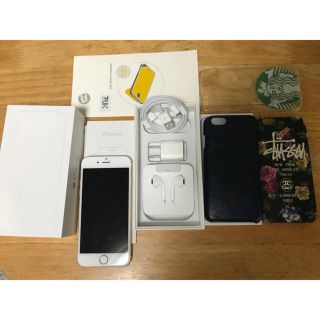 アイフォーン(iPhone)の★付属品多数★iPhone6 128gb au★残高なし(スマートフォン本体)