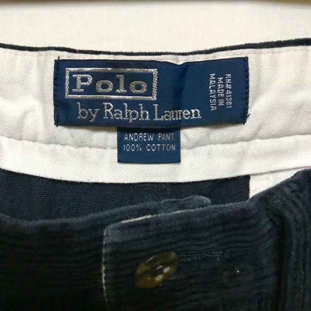 Ralph Lauren(ラルフローレン)の90s Ralph Lauren ツータック テーパード コーデュロイパンツ メンズのパンツ(スラックス)の商品写真