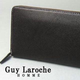 ギラロッシュ(Guy Laroche)の新品◆ギ・ラロッシュGuy Laroche◆本革長財布◆山羊革サイフ◆焦げ茶色(長財布)