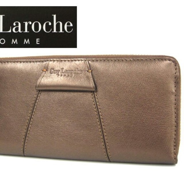 Guy Laroche(ギラロッシュ)の新品◆ギ・ラロッシュGuy Laroche◆本革長財布◆牛革サイフ◆焦げ茶色 レディースのファッション小物(財布)の商品写真