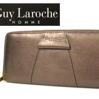 ギラロッシュ(Guy Laroche)の新品◆ギ・ラロッシュGuy Laroche◆本革長財布◆牛革サイフ◆焦げ茶色(財布)