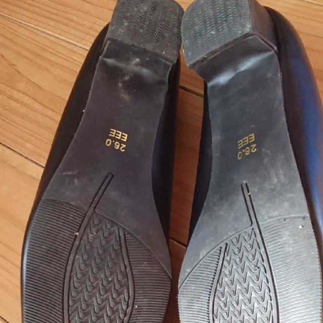26cm EEE★黒パンプス★ブラック レディースの靴/シューズ(ハイヒール/パンプス)の商品写真