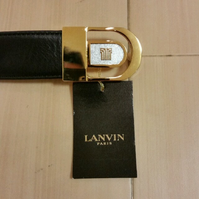 LANVIN(ランバン)の【Shin様専用】LANVIN PARIS 紳士ベルト黒 牛革 メンズのファッション小物(ベルト)の商品写真