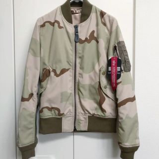 アルファインダストリーズ(ALPHA INDUSTRIES)の値下げ終【超レア】ALPHA INDUSTRIES MA-1カモフラージュ(ミリタリージャケット)