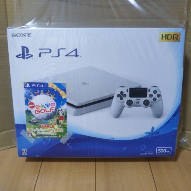 PlayStation4(プレイステーション4)の特典付♪ PS4 グレイシャー・ホワイト 500GB（CUH-2100AB02） エンタメ/ホビーのゲームソフト/ゲーム機本体(家庭用ゲーム機本体)の商品写真