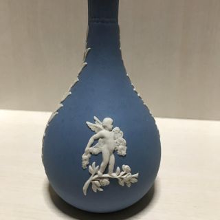 ウェッジウッド(WEDGWOOD)のウェッジウッド ジャスパー 一輪挿し エンジェル フラワーベース(花瓶)