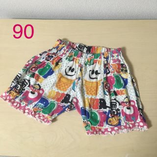 ジャム(JAM)の【90】JAM 総柄 ショートパンツ 女の子 裾フリル(パンツ/スパッツ)