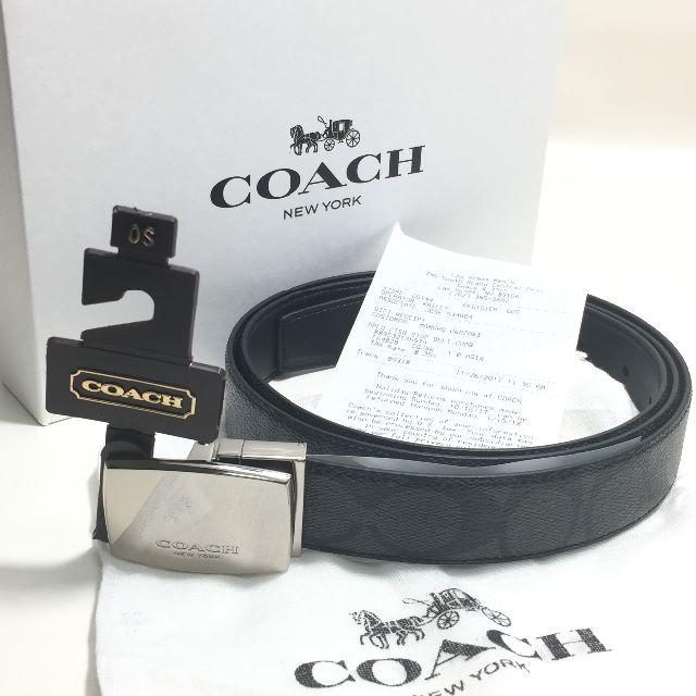 COACH(コーチ)の本物保証！新品 ﾀｸﾞ付 ｺｰﾁ ｷﾞﾌﾄﾎﾞｯｸｽ F64828 ﾍﾞﾙﾄ メンズのファッション小物(ベルト)の商品写真