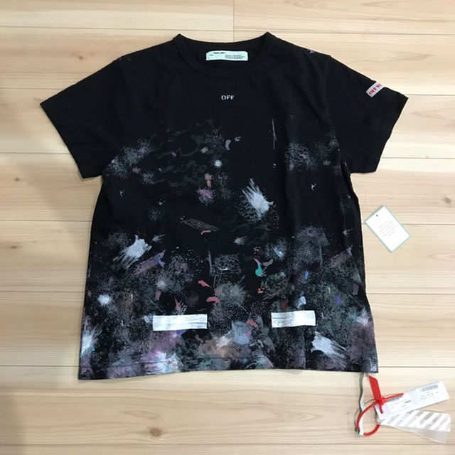 off white galaxy tee M