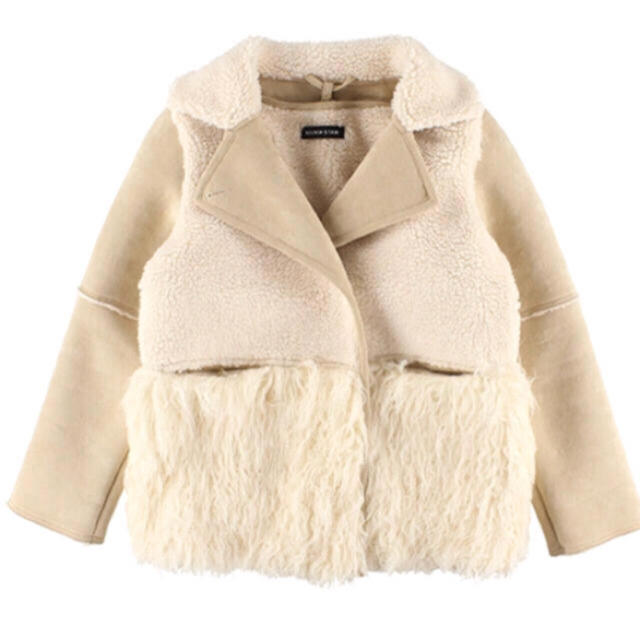 ALEXIA STAM(アリシアスタン)のALEXIA STAM♡Eco Fur Midi Coat Beige S レディースのジャケット/アウター(毛皮/ファーコート)の商品写真