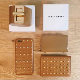 アーバンボビー(URBANBOBBY)のurbanbobby アーバンボビー レザー iPhoneケース キャメル(iPhoneケース)