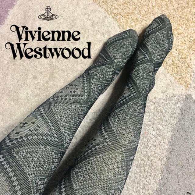 Vivienne Westwood(ヴィヴィアンウエストウッド)のVivienne Westwood♡タイツ ダークグリーン レディースのレッグウェア(タイツ/ストッキング)の商品写真