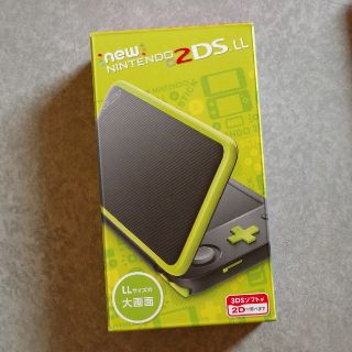 ニンテンドー2DS(ニンテンドー2DS)の未使用 newニンテンドー2DS LL ブラック×ライム(携帯用ゲーム機本体)