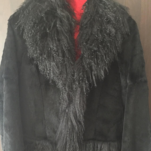 お値下げ　毛皮ジャケット  (首 フロント部  裾  ファー) レディースのジャケット/アウター(毛皮/ファーコート)の商品写真