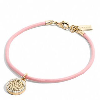 コーチ(COACH)のCOACH Pave Op Art Cord Bracelet ブレスレット(ブレスレット/バングル)