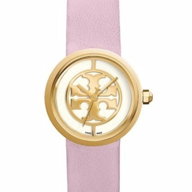 Tory Burch Reva Gold Toned Steel White Dial Quartz Ladies Watch TRB4011