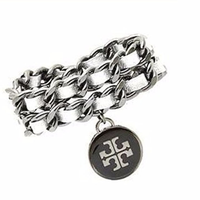 Tory Burch(トリーバーチ)のTORY BURCH Leather Woven Chain ブレスレット レディースのアクセサリー(ブレスレット/バングル)の商品写真