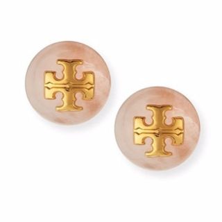 トリーバーチ(Tory Burch)のTory Burch Rose Quartz Logo イヤリング ピアス(イヤリング)