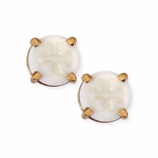 トリーバーチ(Tory Burch)のTORY BURCH MOTHER PEARL LOGO イヤリング(イヤリング)