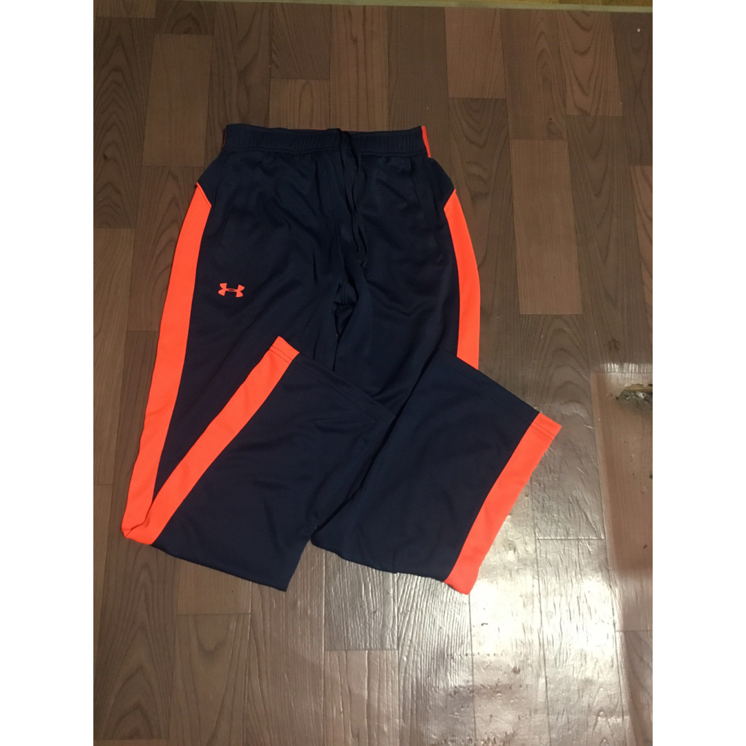 UNDER ARMOUR - アンダーアーマー パンツ YXL ネイビー オレンジ UNDER ARMOUR - アンダーアーマー パンツ YXL ネイビー オレンジ