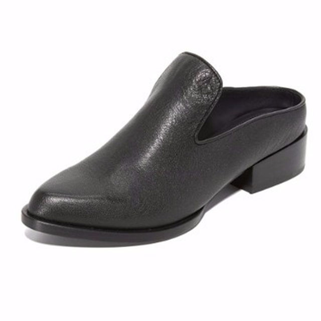 DKNY Lark Slip-on Mule スリップ オン ミュール 靴スタックヒール