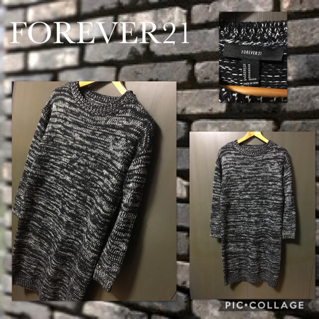 FOREVER 21(フォーエバートゥエンティーワン)のFOREVER21 ニットワンピ ロング  M～LL  マタニティ可能 レディースのワンピース(ロングワンピース/マキシワンピース)の商品写真