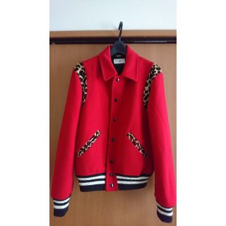 サンローラン(Saint Laurent)の14AW SAINT LAURENT レオパード テディジャケット サンローラン(スタジャン)