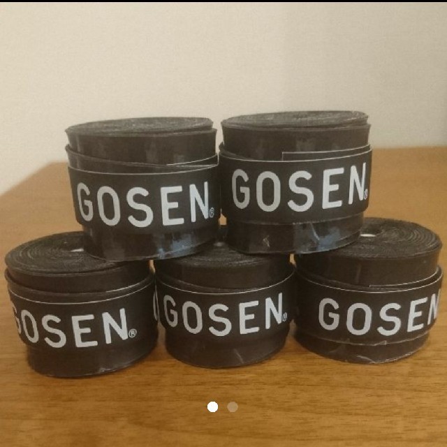 GOSEN(ゴーセン)のゴーセングリップテープ7個黒５赤２ スポーツ/アウトドアのスポーツ/アウトドア その他(バドミントン)の商品写真