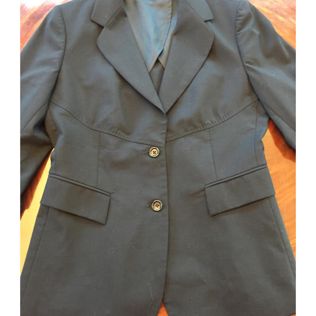 黒スーツ13号 レディースのフォーマル/ドレス(スーツ)の商品写真