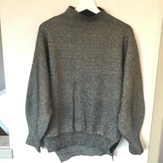 エイチアンドエム(H&M)の美品♡ミックスラメニット ボリュームスリーブ(ニット/セーター)