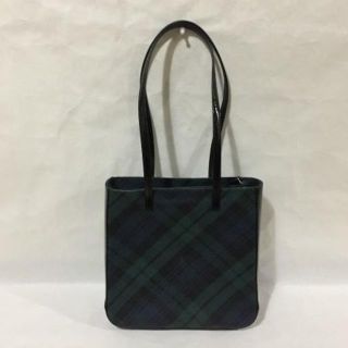 Ralph Lauren - Ralph LAURENグリーン×ブラックチェック柄トートバッグ