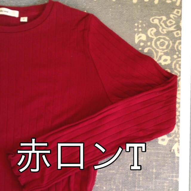 niko and...(ニコアンド)のniko and... 赤ロンT レディースのトップス(Tシャツ(長袖/七分))の商品写真