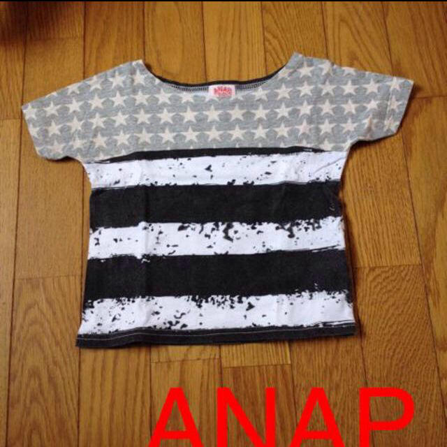 ANAP Kids(アナップキッズ)のボーダーTシャツ キッズ/ベビー/マタニティのキッズ服女の子用(90cm~)(その他)の商品写真