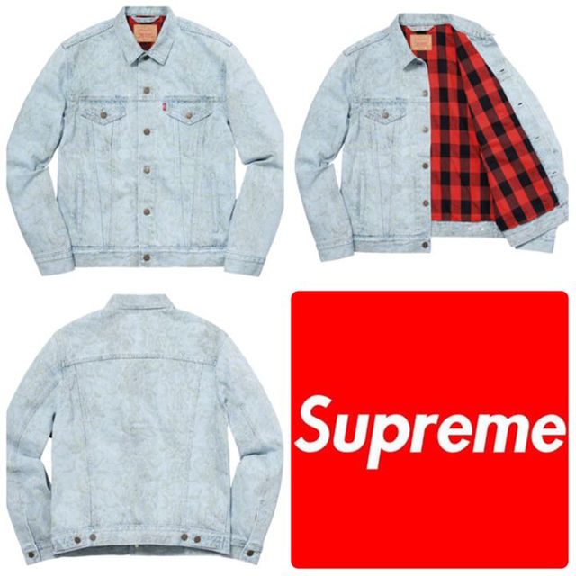 Supreme(シュプリーム)の【 M 】Supreme®/Levi’s®  デニムジャケット メンズのジャケット/アウター(Gジャン/デニムジャケット)の商品写真