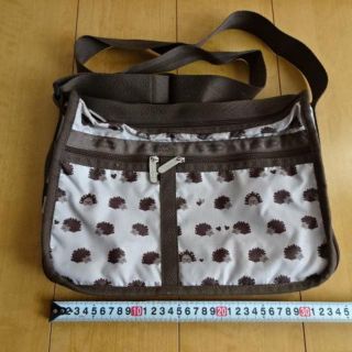 レスポートサック(LeSportsac)の☆LeSportsac レスポナイロン ブラウン×ベージュ 中古☆(ショルダーバッグ)