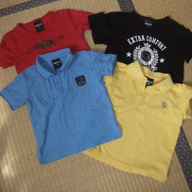 COMME CA ISM(コムサイズム)のコムサのTシャツ・ポロシャツセット（90～110）3枚＋おまけ1枚 キッズ/ベビー/マタニティのベビー服(~85cm)(その他)の商品写真