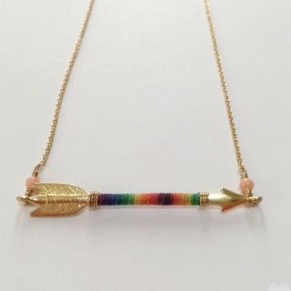 chibi jewels❤︎Rainbow Arrow Necklace(ネックレス)