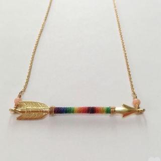chibi jewels❤︎Rainbow Arrow Necklace(ネックレス)